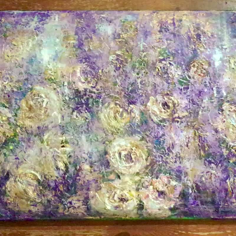 花卉银河原创油画 - 墙贴/壁贴 - 其他材质 紫色