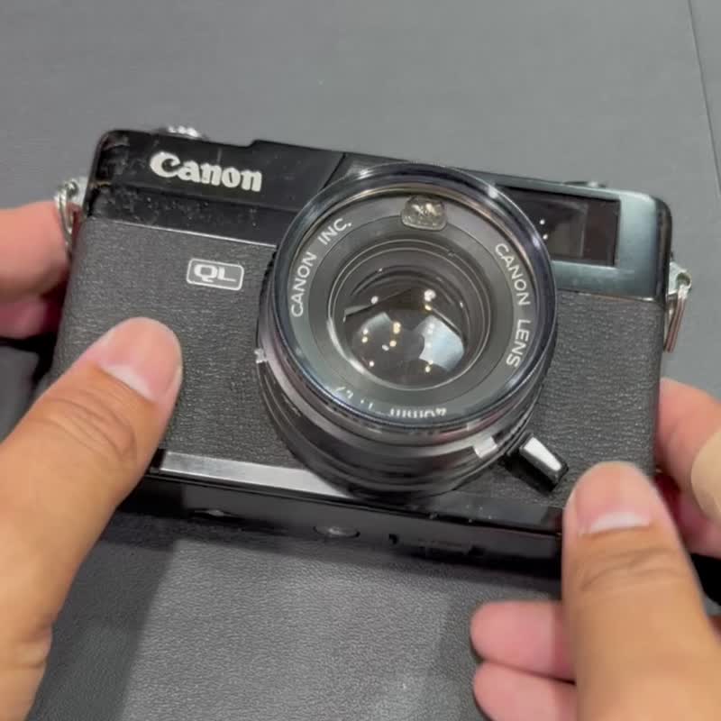 135底片 Canon QL17 Canonet 底片相机 菲林 整体六成五新 - 相机 - 其他金属 黑色