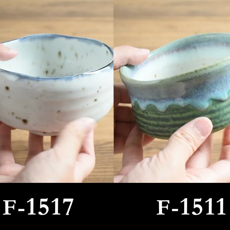 手作り陶磁器茶碗抹茶茶碗Mino Yaki Mino器日本製京都ギフト高級シンプル 送料無料 - 碗 - 陶 白色